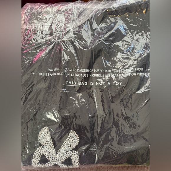 Hyacinth House bow patches faux wrap black dress size XL - Picture 9 of 10